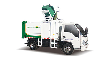 藍(lán)牌側(cè)裝掛桶垃圾車QTH5045ZZZ